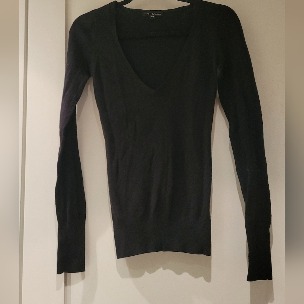 Urban Behavior Black V-Neck Pullover